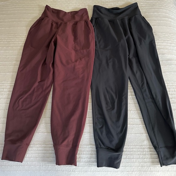 Old Navy Pants - Burgundy and Black joggers